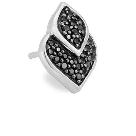 John Hardy Black Spinel Sapphire Stud Earrings